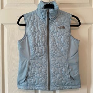 THE NORTH FACE Light Blue Zip-up Vest